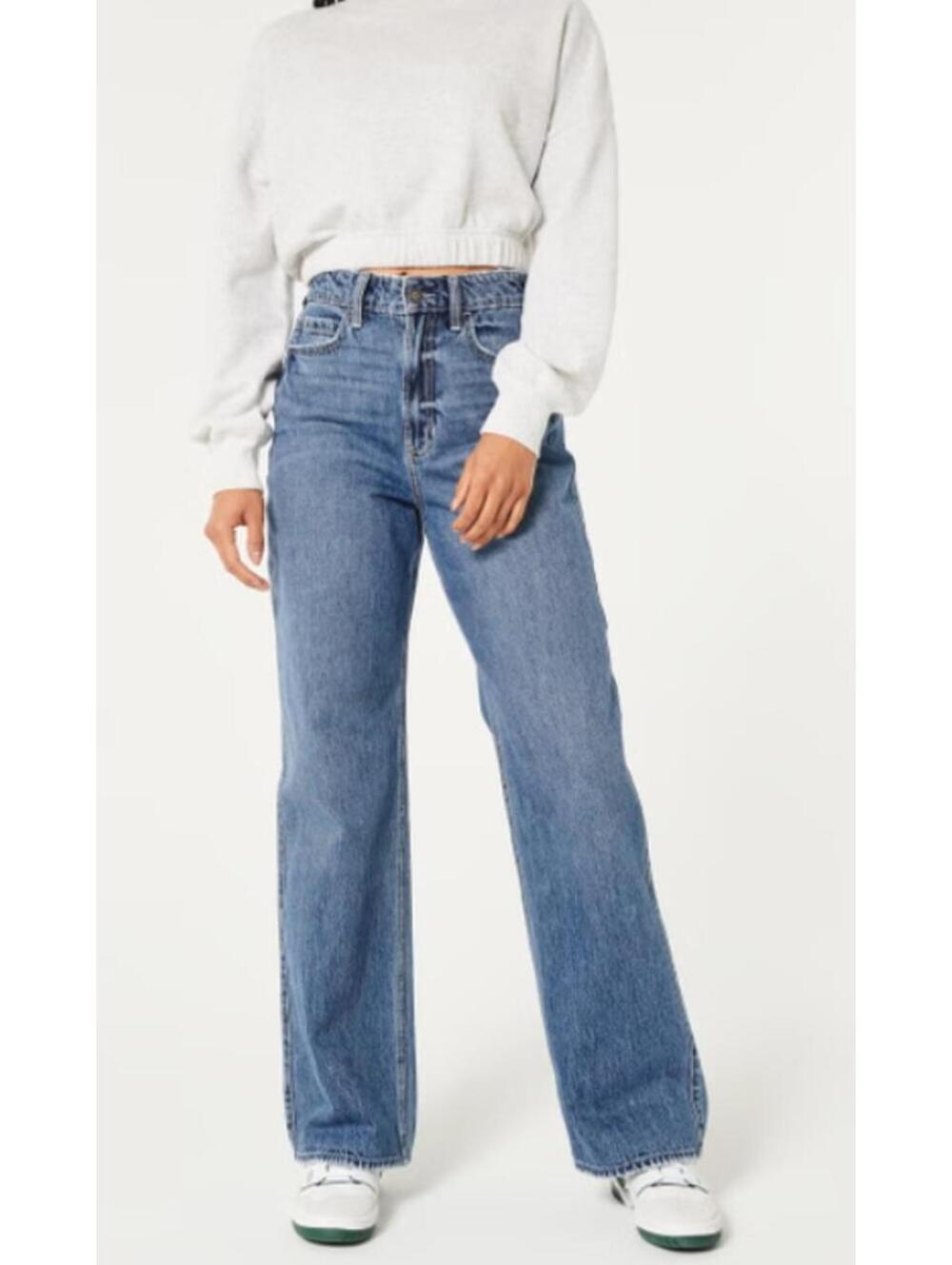 Hollister Ultra High Rise Baggy Jeans, Women's Size 23